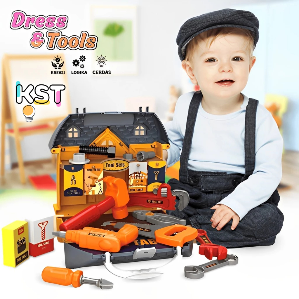 [KST] Mainan Edukasi 3IN1 Anak Perempuan Dress Tools Mainan Kreativitas Kado Ulang Tahun