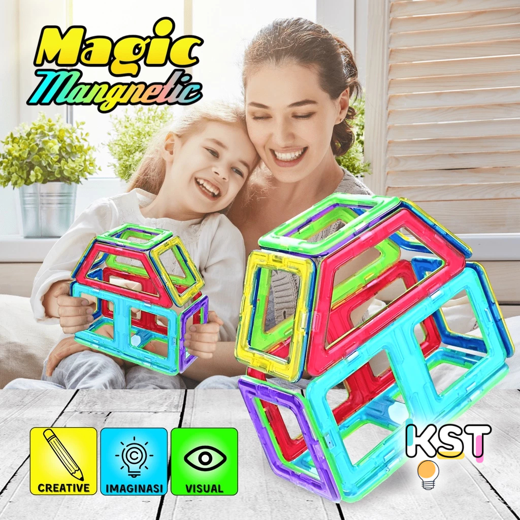 [KST] Mainan Edukatif Magnetik 10 Pcs Kreatif Anak Kreasi Kado Ulang Tahun Anak Laki Laki