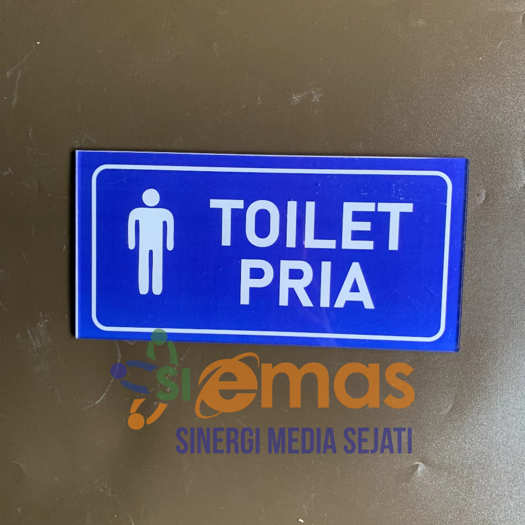 

Papan Akrilik Tanda Toilet Pria | Akrilik Tanda Toilet Khusus Pria| Tanda Kamar Mandi / WC Laki-Laki | Acrylic toilet Tempel