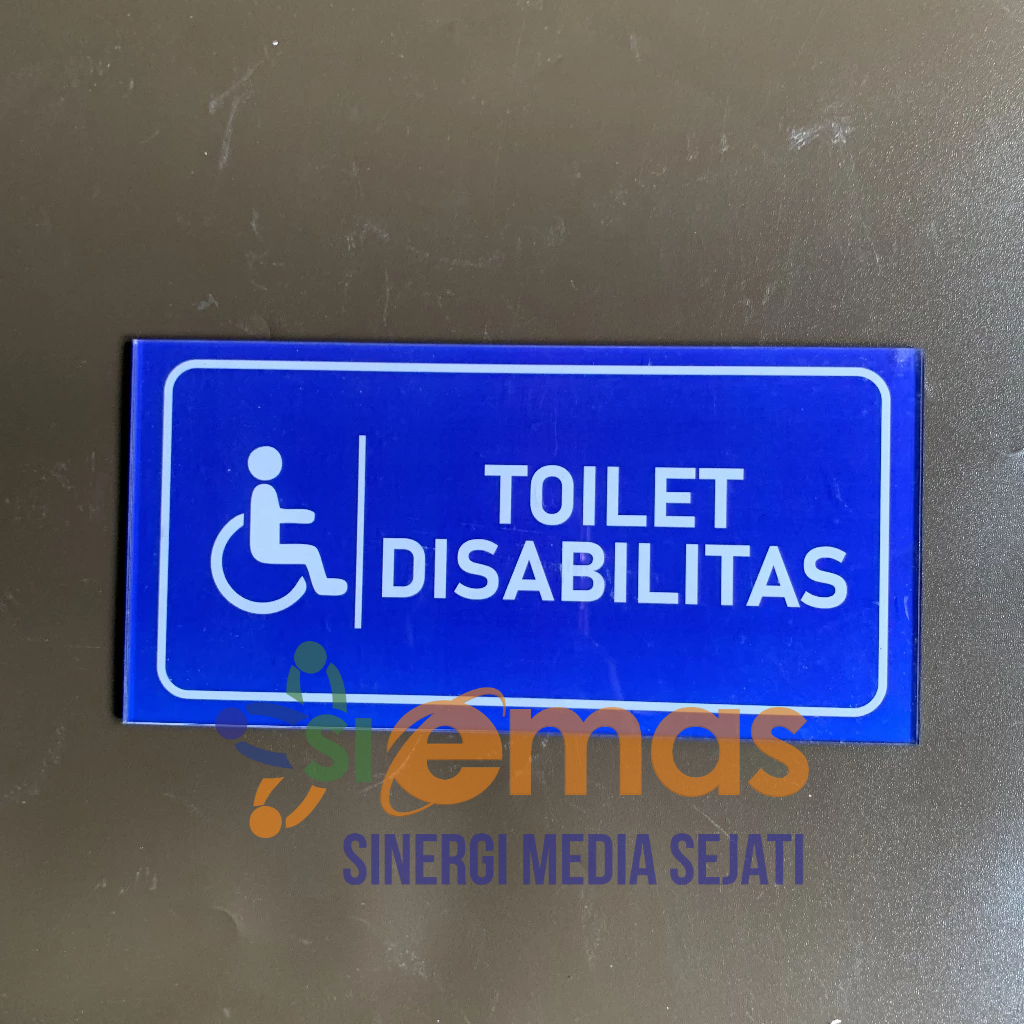 

Papan Akrilik Tanda Toilet Khusus Disabilitas | Tanda Kamar Mandi / WC | Acrylic toilet Tempel