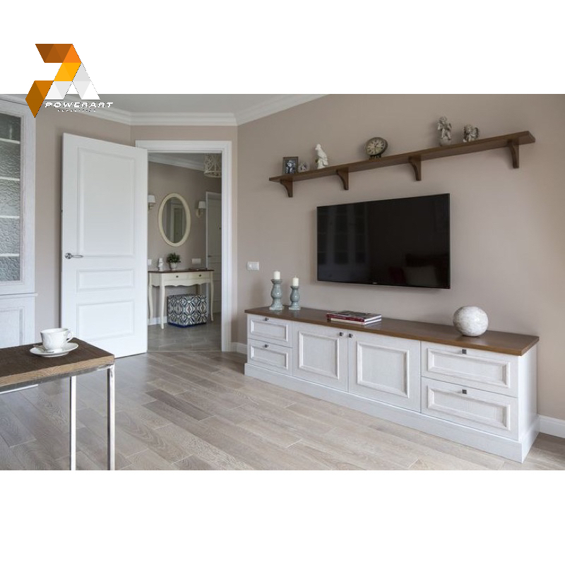 MEJA TV KLASIK MODERN CAT PUTIH BUFET TV KABINET TV PUTIH RAK TV KONSOL TV