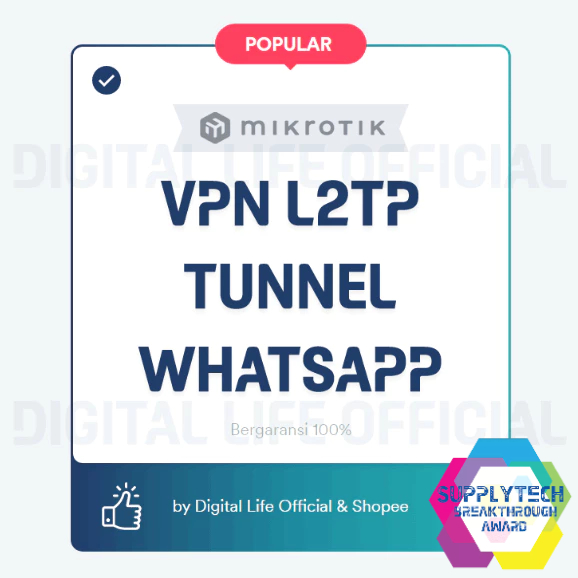 VPN L2TP Tunnel Mikrotik - Whatsapp (Efektif Akselerasi Trafik Whatsapp)