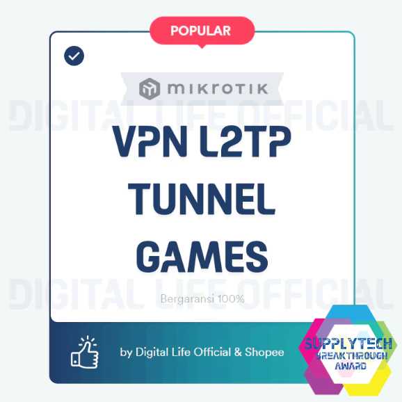 VPN L2TP Tunnel Mikrotik - Games (Efektif Akselerasi Trafik Games)