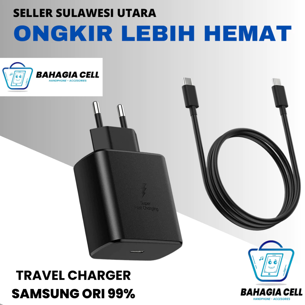 CHARGER SAMSUNG ORI 99% 45W USB-C KEPALA CHARGER TYPE-C TRAVEL ADAPTER