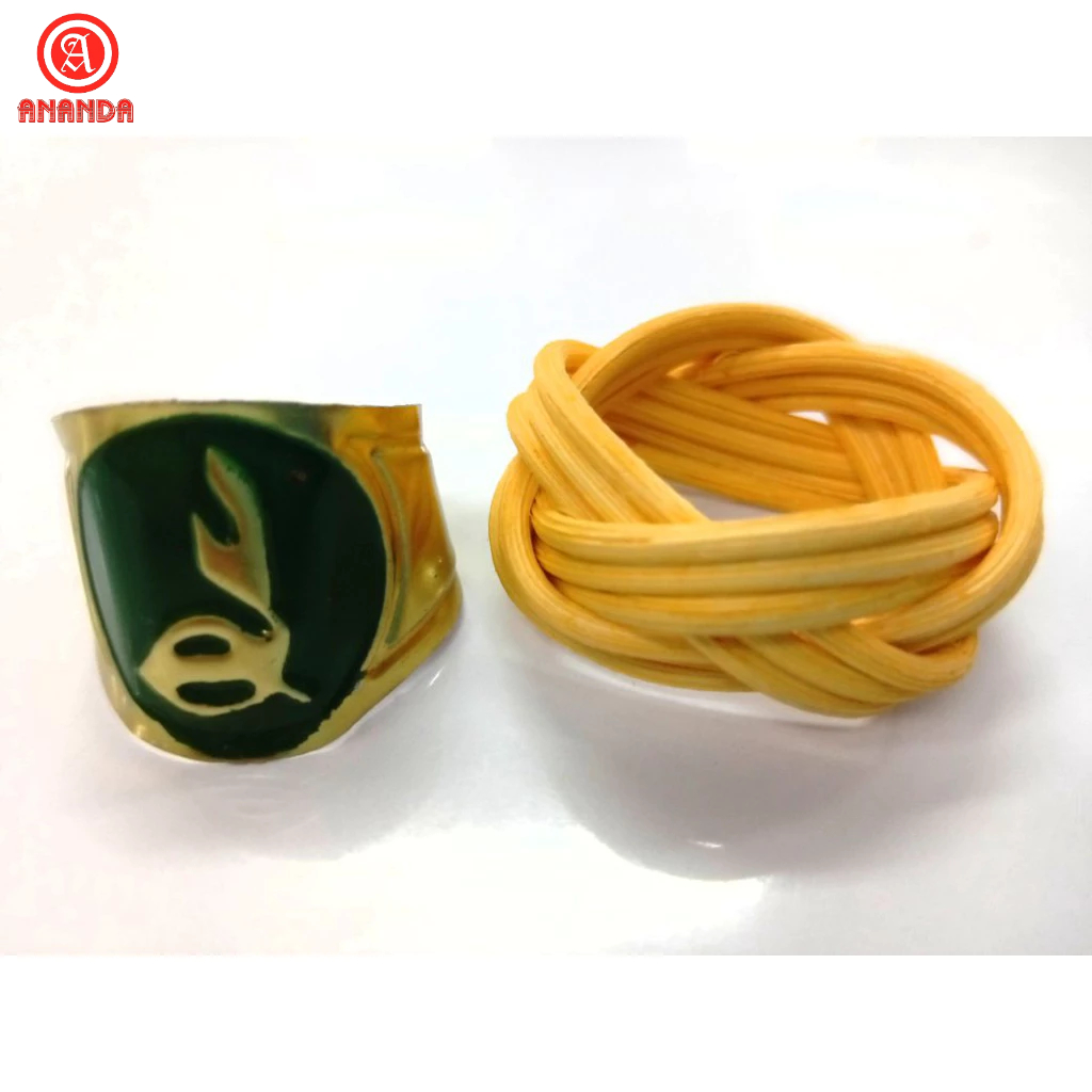 Ring Dasi Pramuka Hijau & Rotan/Ring Untuk Dasi Pramuka SD SMP SMA