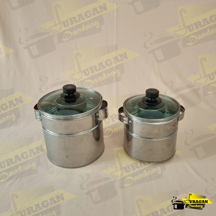 Dandang Bakso Tutup Kaca STAINLESS Ukuran 16-18 cm Murah