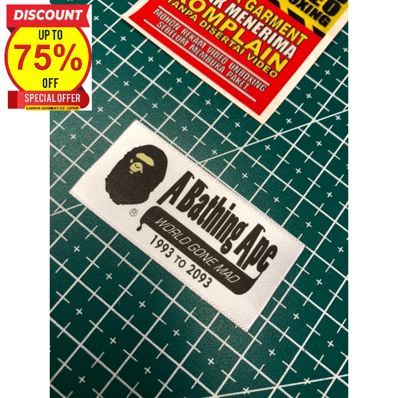 

A BATHING BAPE WASH TAG SUPER PREMIUM CO 1X DI KIRIM 600PCS