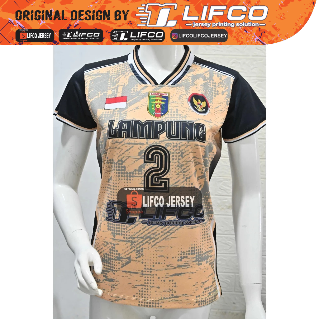 JERSEY LIFCO ORIGINAL BULAN KEMERDEKAAN NUSANTARA SERIES  CEWEK -LAMPUNG-