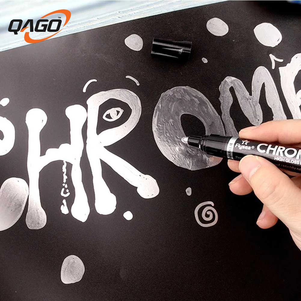 

Qago Spidol Permanen Marker Metallic Chrome Waterproof 2mm 3mm Spidol Permanen Marker Metallic Chrome 3 mm