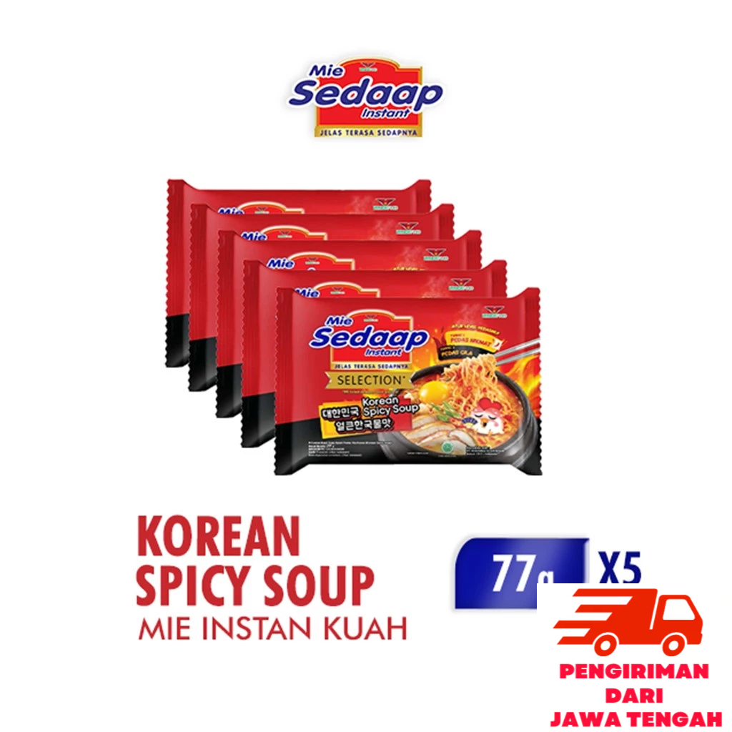 

Mie Sedaap Korean Spicy Chicken 87 gr x 5