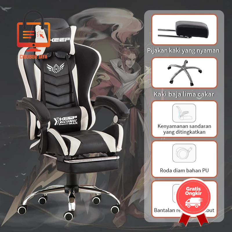 CIBUBUR JAYA GRATIS ONGKIR BALI KURSI GAMING CHAIR KURSI KOMPUTER KURSI GAMING MURAH PREMIUM QUALITY