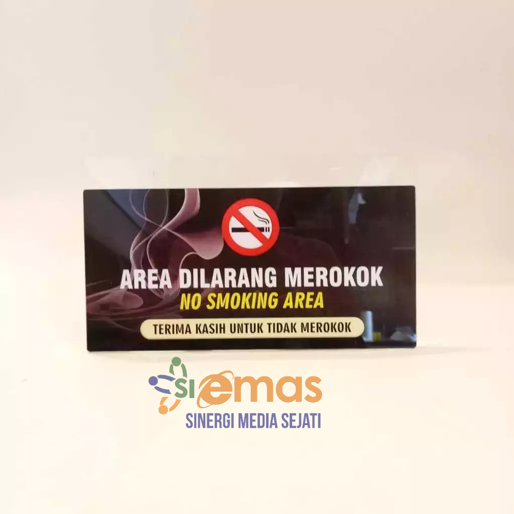 

Akrilik Tanda Dilarang Merokok | Akrilik No Smoking Area