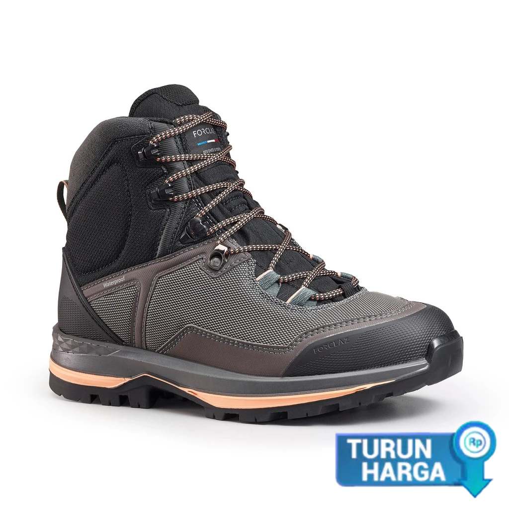 DECATHLON FORCLAZ Sepatu Bot Trekking Tekstil Kedap Air W - contact - MT100 TEX - 8615843