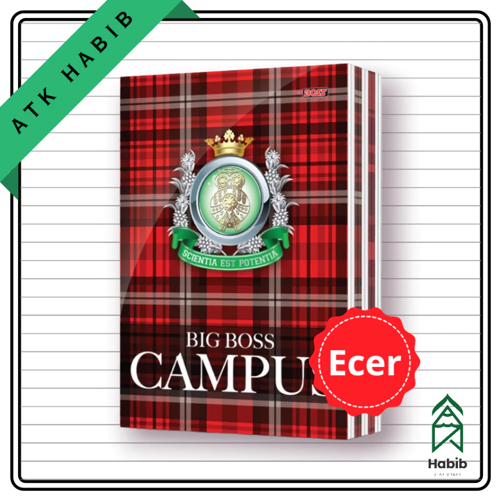 

(ECER) Buku Tulis Big Boss CAMPUS 50 lembar Eceran [1 Pcs]