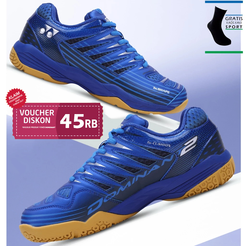 YONEX TOUR DOMINANT 2 Original Sepatu Badminton Yonex Tour Dominant 2 Warna Hyper Blue - Sepatu Bulu