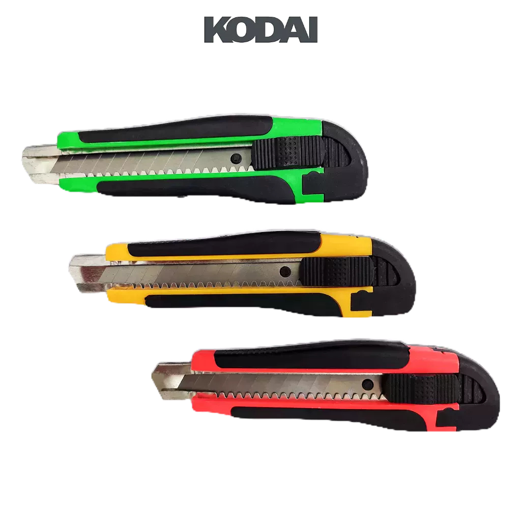 

KODAI Cutter Besar Gagang Karet Auto Lock Pisau Cutter CUT-01