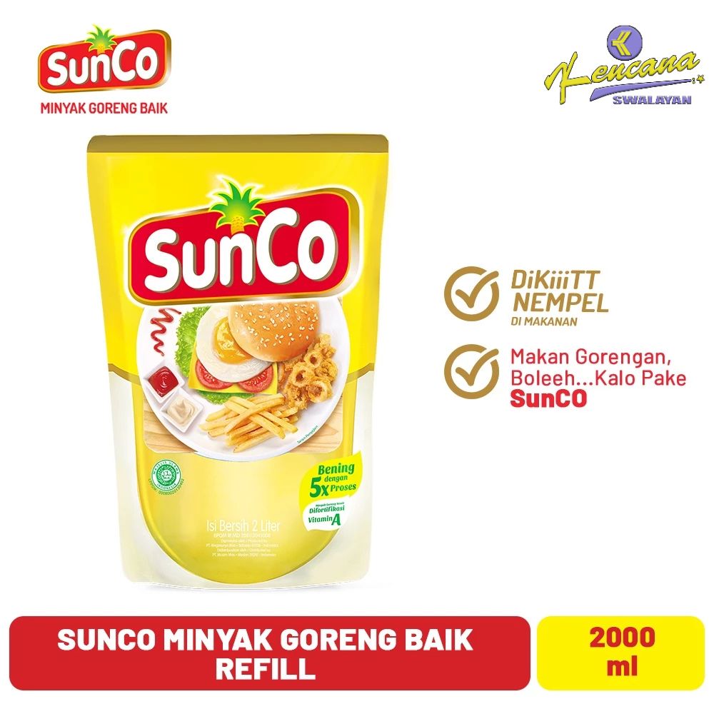 

Sunco 2 Liter Refill Minyak Goreng Pouch - Ref 2 Lt