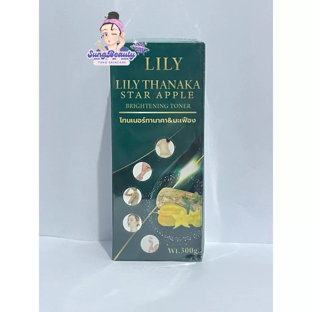 Lily Thanaka Star Apple Brightening Toner / Toner Seluruh Badan dan Wajah