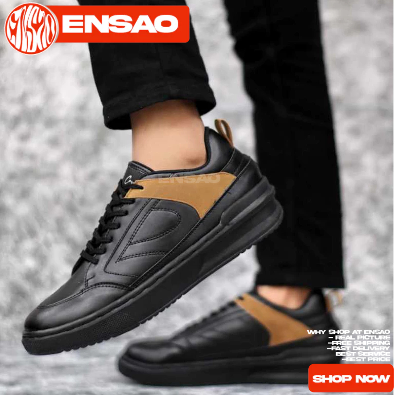 Sepatu Kasual Hitam Pria Sepatu Formal Casual Hitam Pria