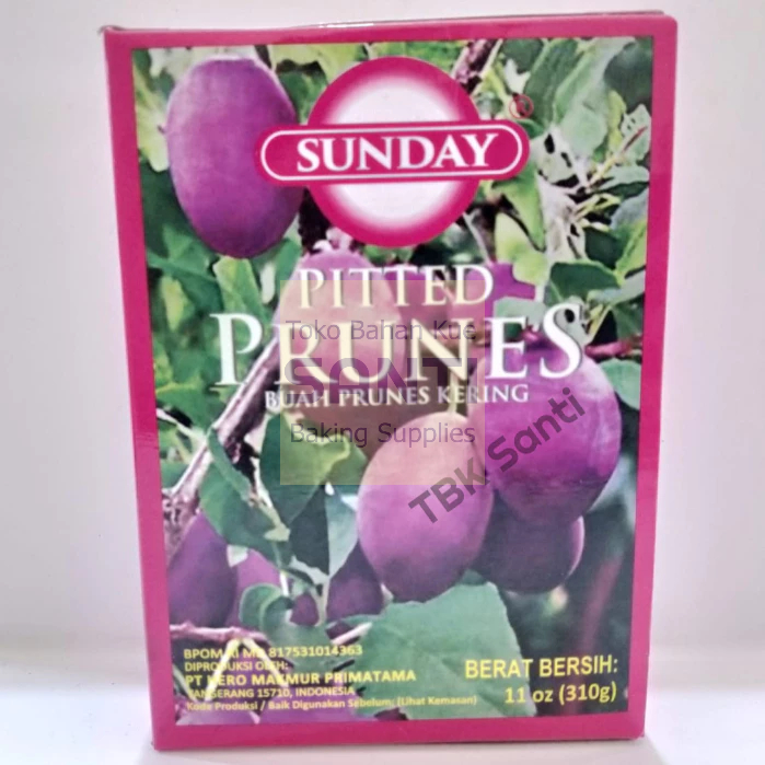 

Sunday | Buah Prunes Kering Pitted Pruns | 310 Gram