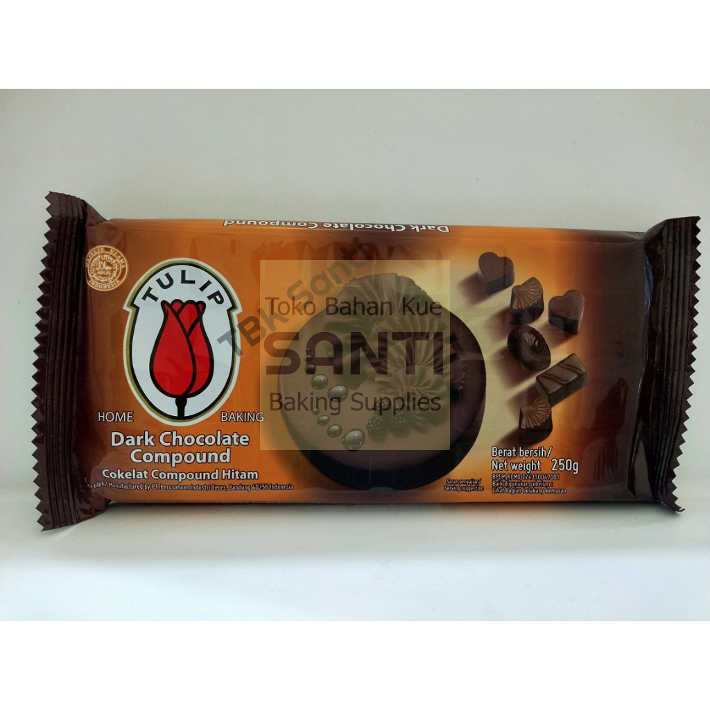 

Tulip Dark | Chocolate Cokelat Compound Hitam Coklat Batang | 225 Gram