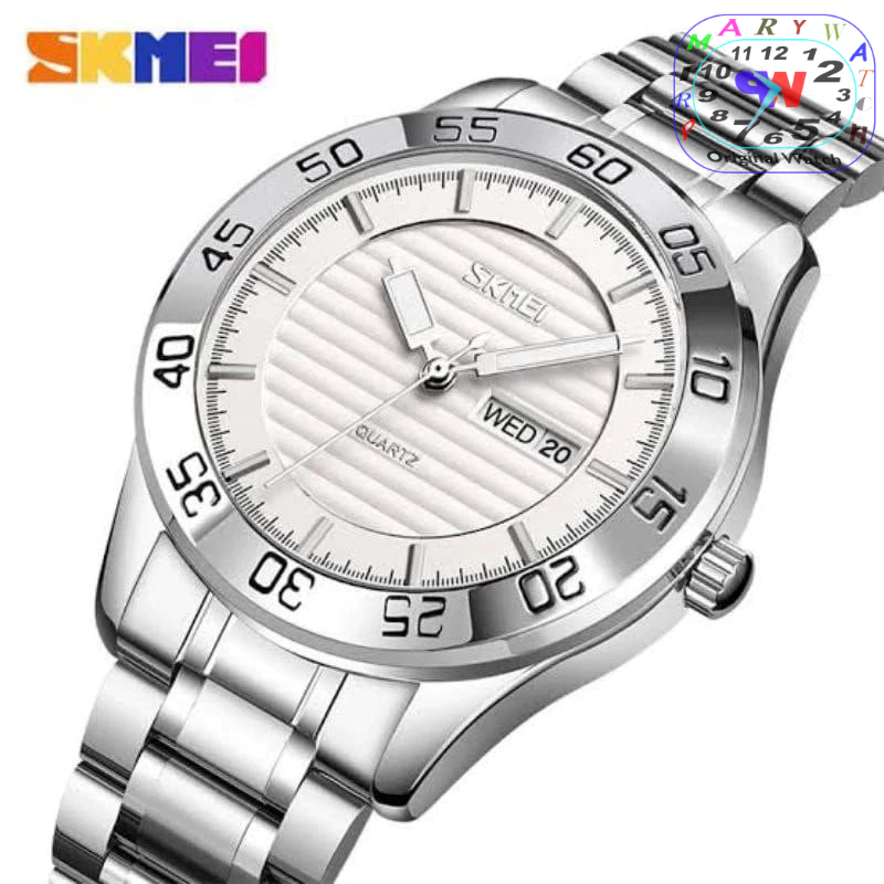 Hot Item SKMEI 9293 Jam Tangan Pria Anti Air All Stainless Quartz Analog