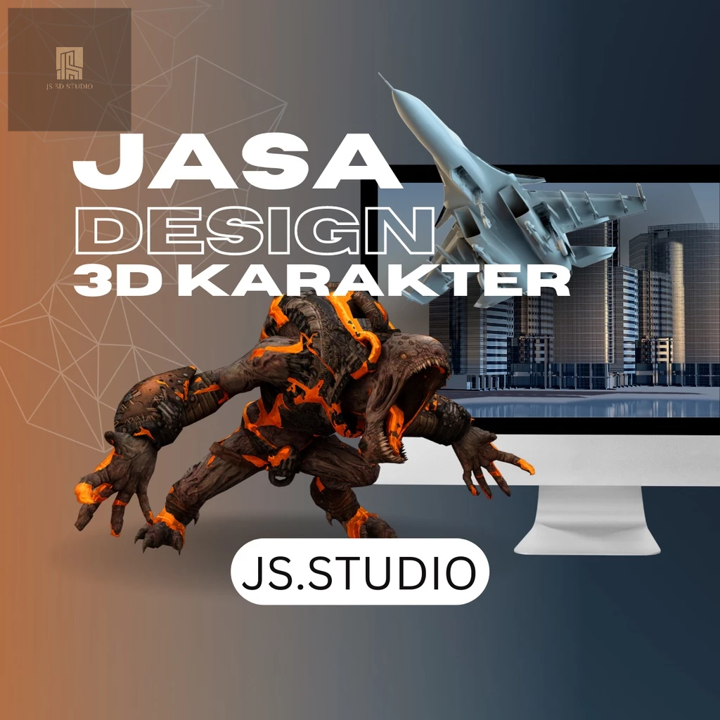 JASA DESAIN 3D karakter Animasi/3D Printing