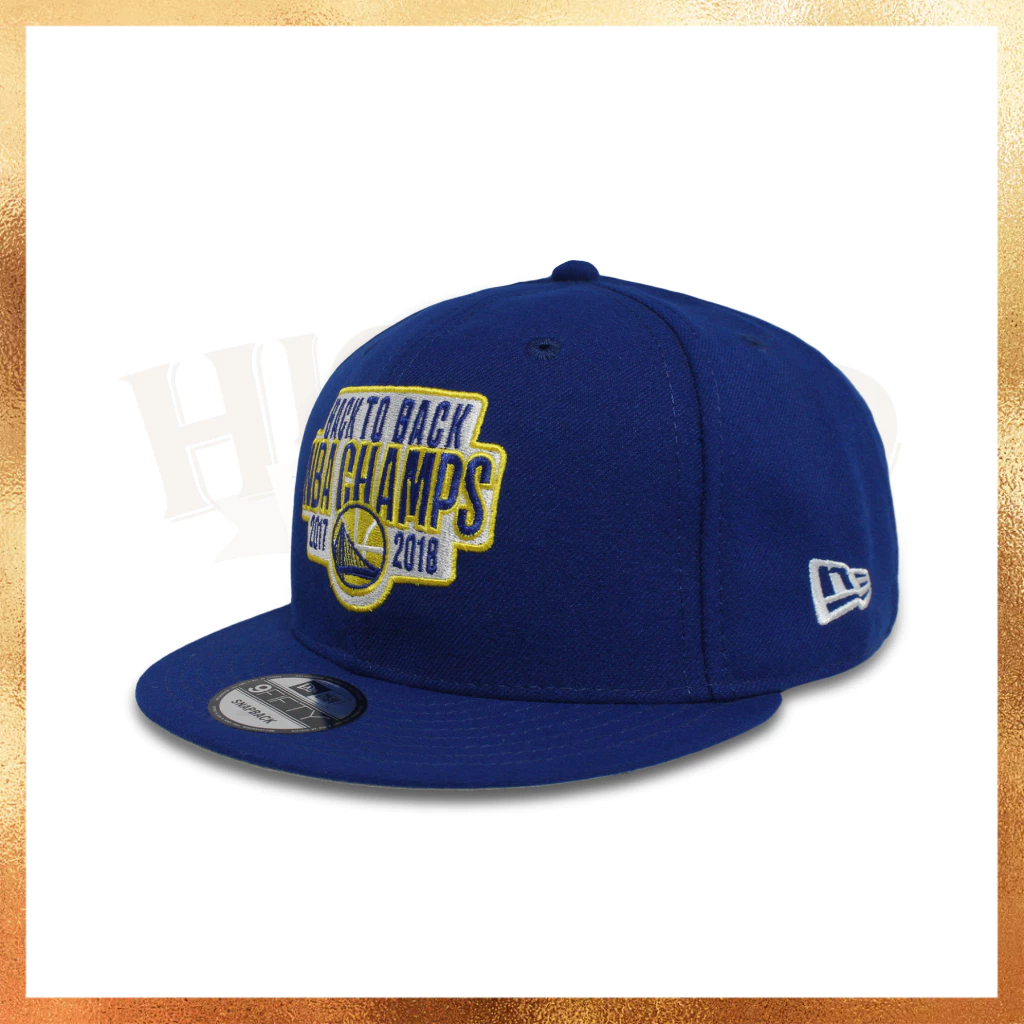 Topi New Era Golden State Warriors GSW Back to Back NBA Champs 9FIFTY Original