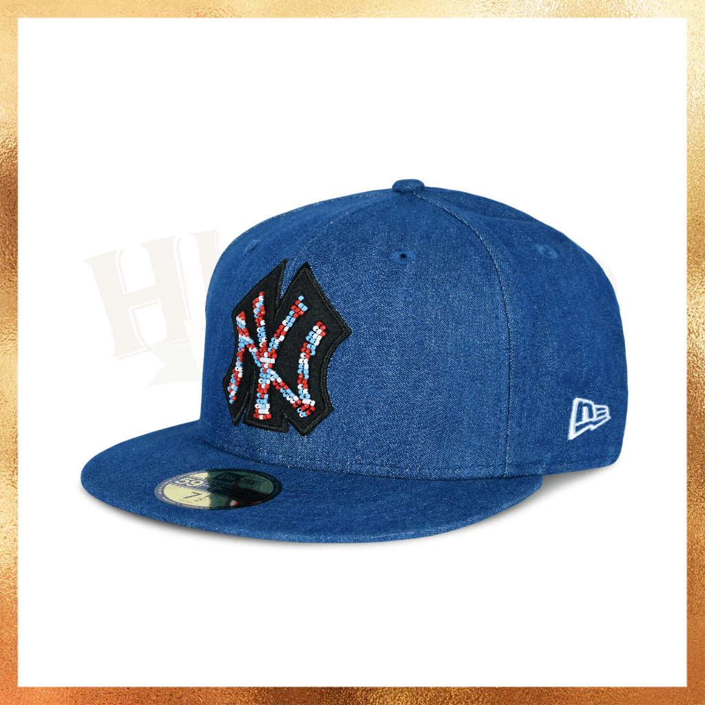 READY STOCK Topi New Era MLB NY New York Yankees Denim 59FIFTY Fitted Hat 100% Original