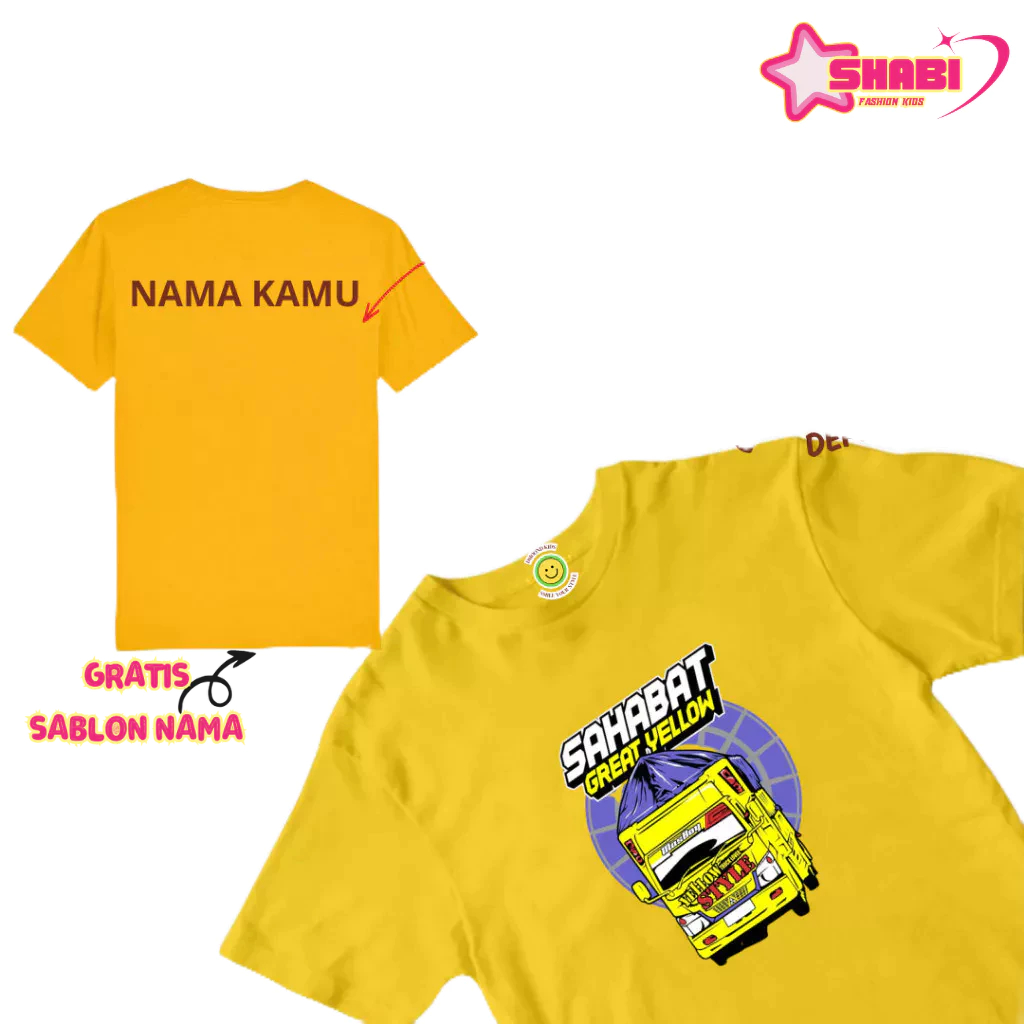 BAJU KAOS TRUK OLENG WAHYU ABADI ANAK KAOS TRUCK MODIF ANAK KAOS ANAK USIAA 1-12TAHUN GAMBAR TRUK
