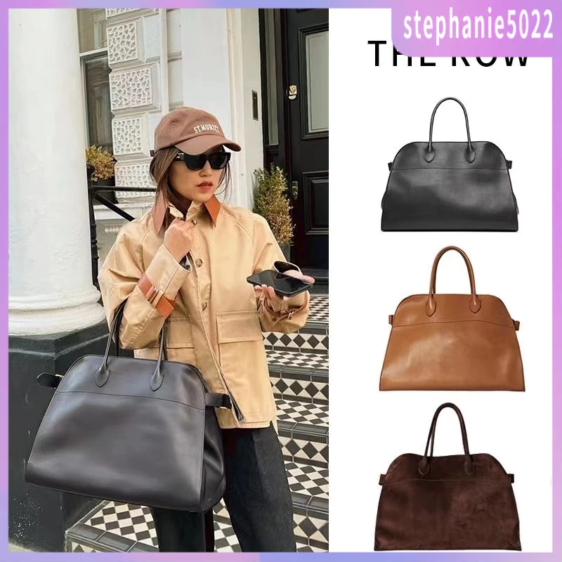 2024 New The bag Row genuine leather large capacity cowhide commuter Margaux15 handheld tote bag Mar