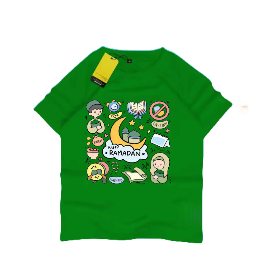 Baju Anak Gratis Sablon Nama / Baju Kaos Anak Tangan Pendek Laki-laki Muslim / Kaos Anak Islamic  Gr
