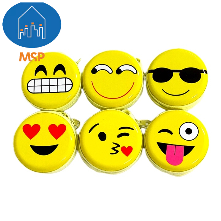 Dompet Koin Smile/Dompet Koin Bulat/Coin Bag/MSP C2-5/1 Pcs