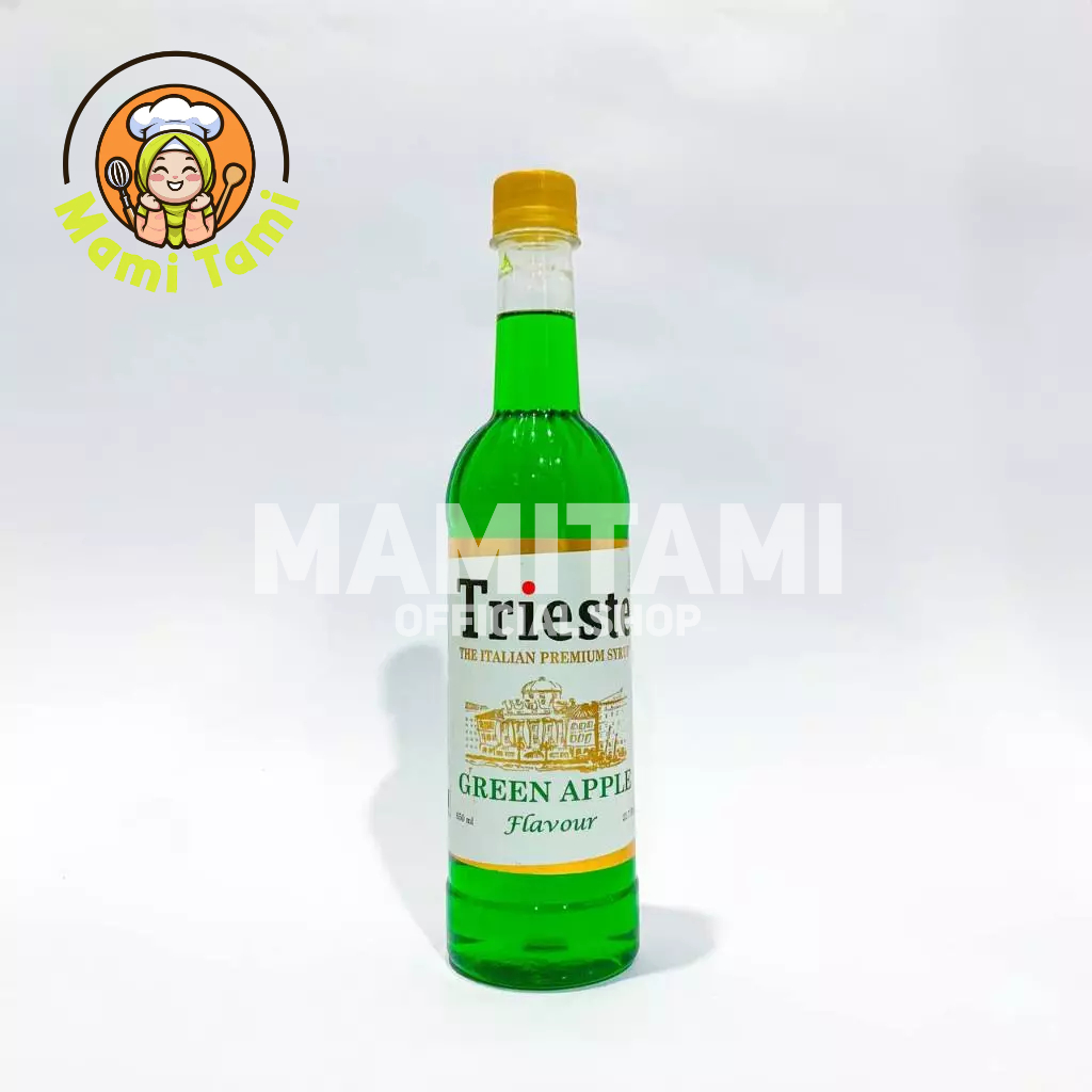 

Mami Tami - Trieste Syrup Green Apple Premium Flavor 650 ml - HALAL MUI