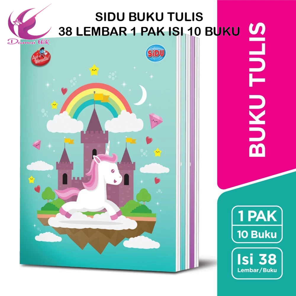 

Buku Tulis 38 Lembar SIDU SKOLA OKEY YOU Per Pak ISI 10 buku