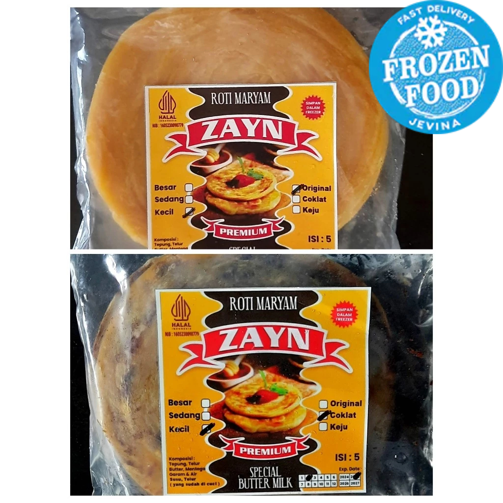 

Roti Maryam Frozen Zayn Original | Cokelat isi 5 300g