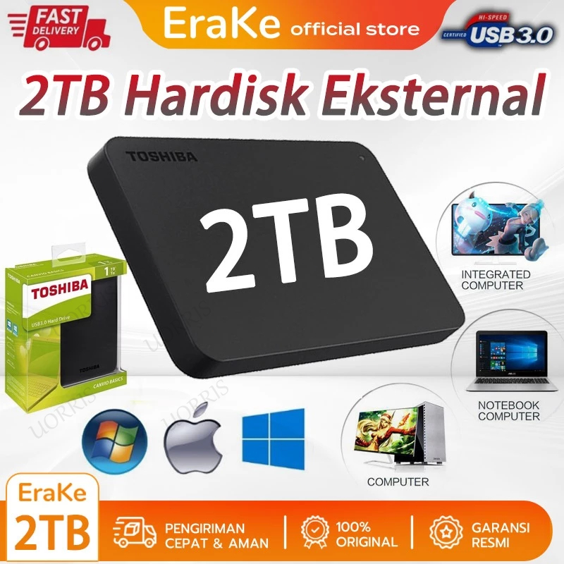 SSD Portable SSD External Hardisk Eksternal Hard Drive USB 3.0 2TB Portable Eksternal Hardisk USB 3.