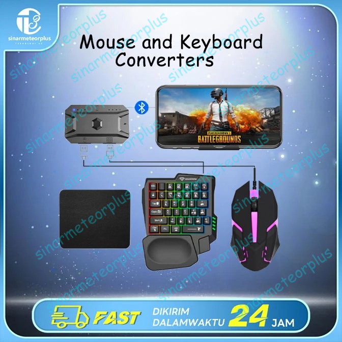 Keyboard Mouse Converter Usb Keyboard Mouse Converter Bluetooth Hub USB 5.0 Converter Wired Keyboard