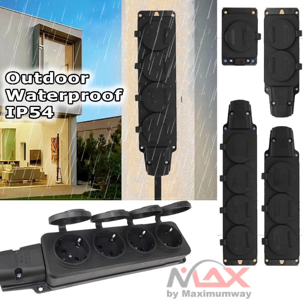 Stop Kontak Listrik Terminal Anti Air IP54 Waterproof Outdoor luar ruangan Stopkontak untuk