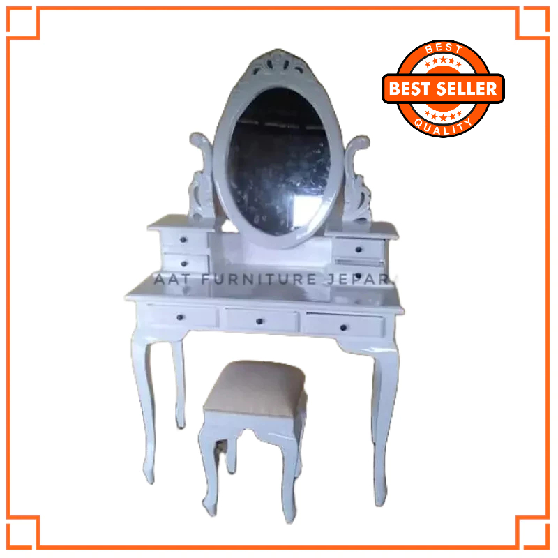 MEJA RIAS KARTINI DUCO / TOLET KAYU JATI MURAH / FURNITURE MURAH