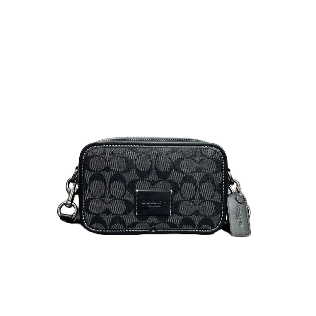 Tas Coach Slingbag Wyatt 20 Signature Hitam Black Original Tas Selempang Bahu Slingbag Sling Bag Sho
