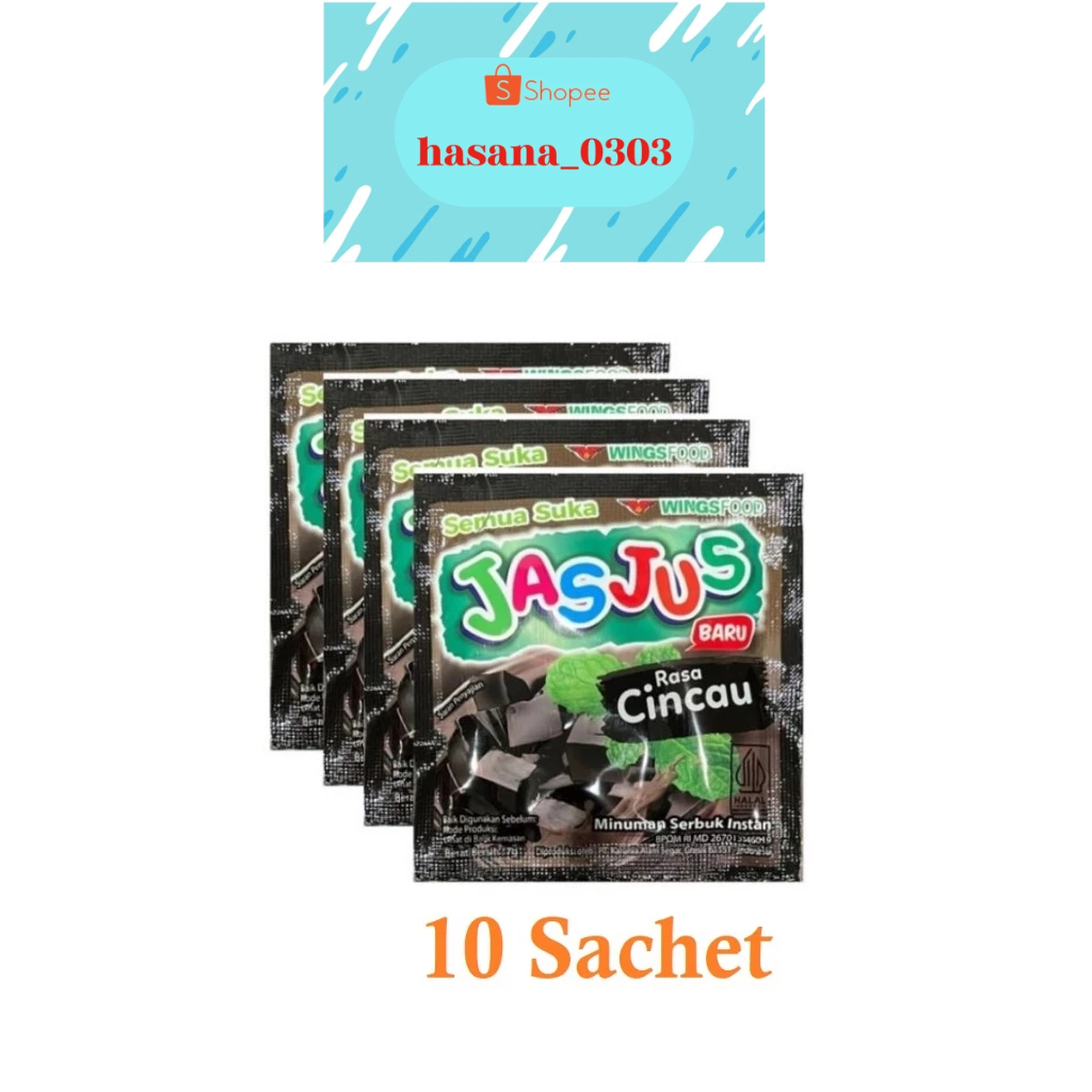 

Jasjus Cincau 1Renteng isi 10 Sachet