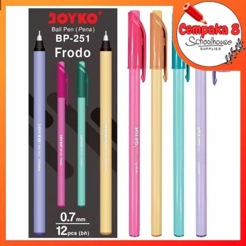 

PULPEN JOYKO FRODO BP-251 PEN BOLPEN BALLPOINT ALAT TULIS KEKINIAN ORIGINAL COD TERMURAH SATUAN PCS - SEV0206