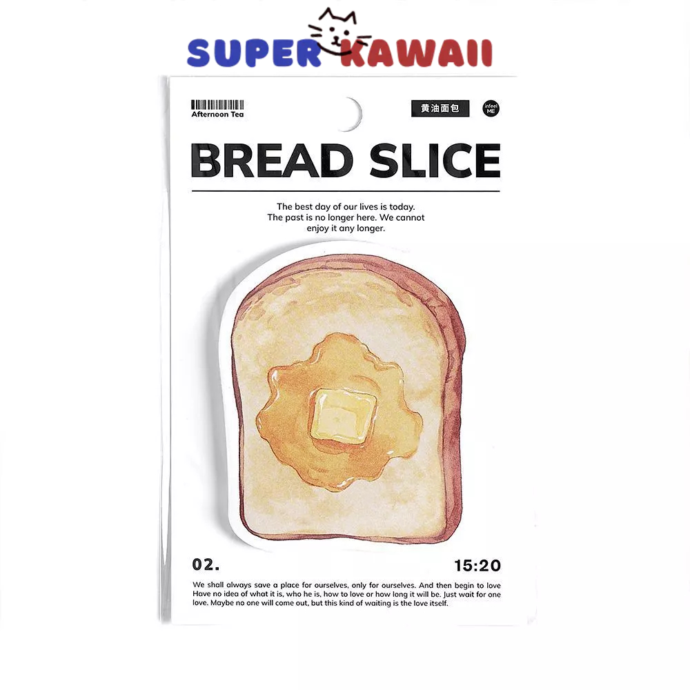 

SK212 - Sticky notes isi 30 lembar bentuk roti kopi / notepad bentuk unik lucu / stcky notes karakter