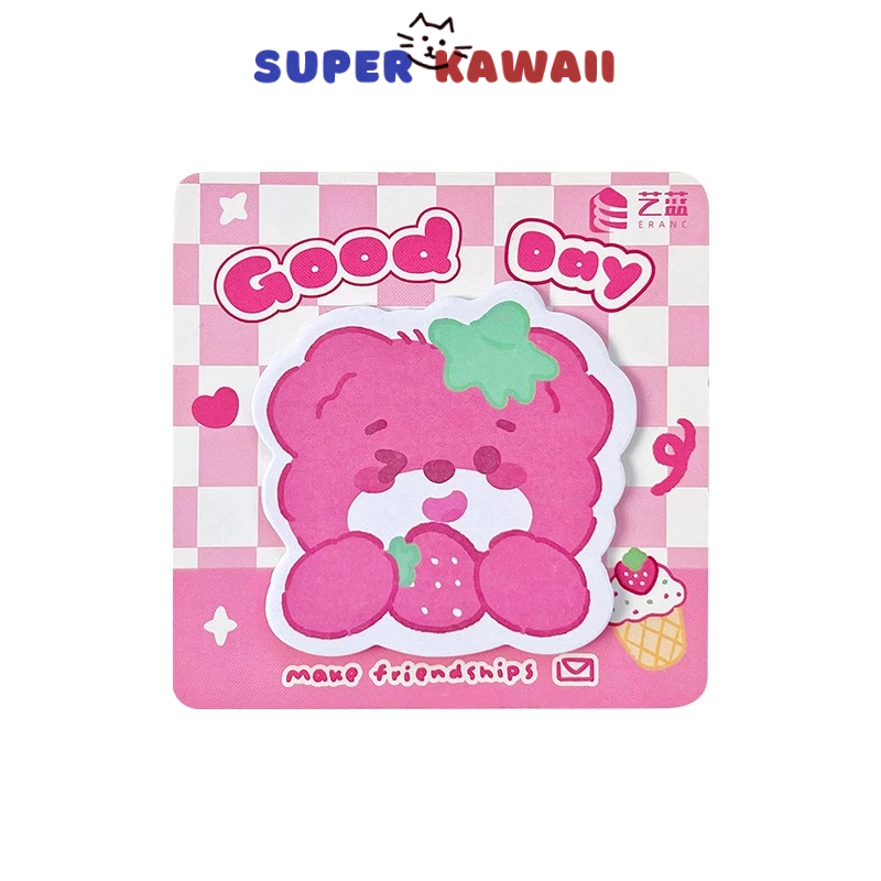 

SuperKawaii - [SK200] Sticky notes lucu unik isi 20 lembar bentuk binatang kartun animal retro vintage