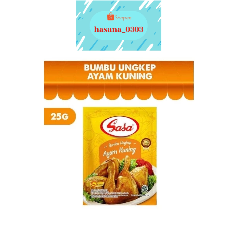 

Sasa Bumbu Ungkep Ayam Kuning 25 gram