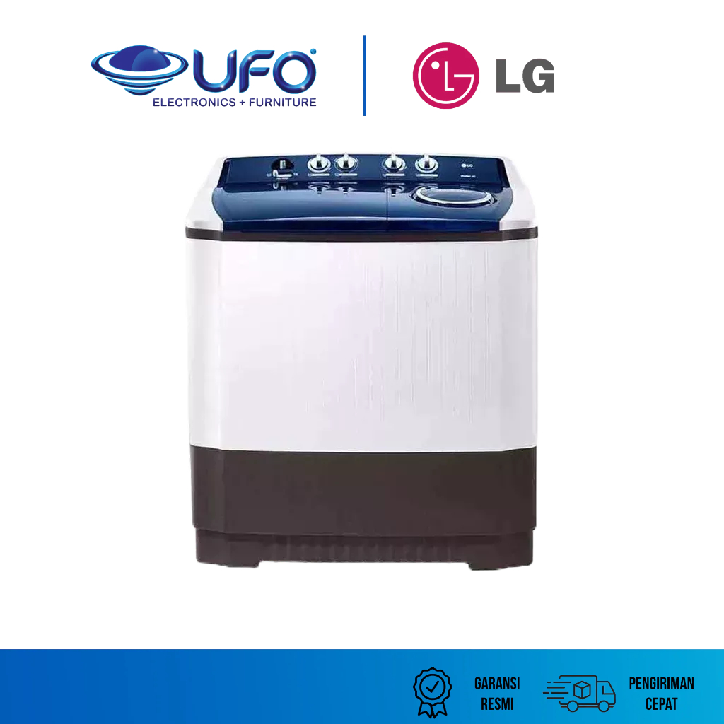 LG Mesin Cuci 2 Tabung Roller Jet Pulsator 14Kg P1400RT