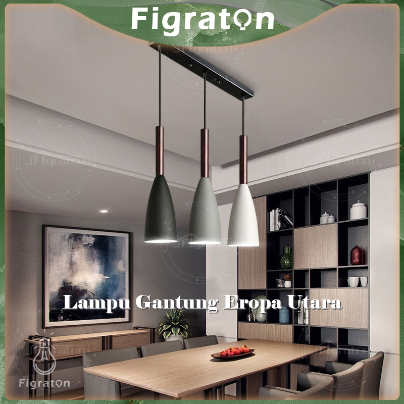 LAMPU GANTUNG MINIMALIS LAMPU GANTUNG DAPUR LAMPU BAR 3 IN 1 LAMPU HIAS GANTUNG CAFE NORDIC