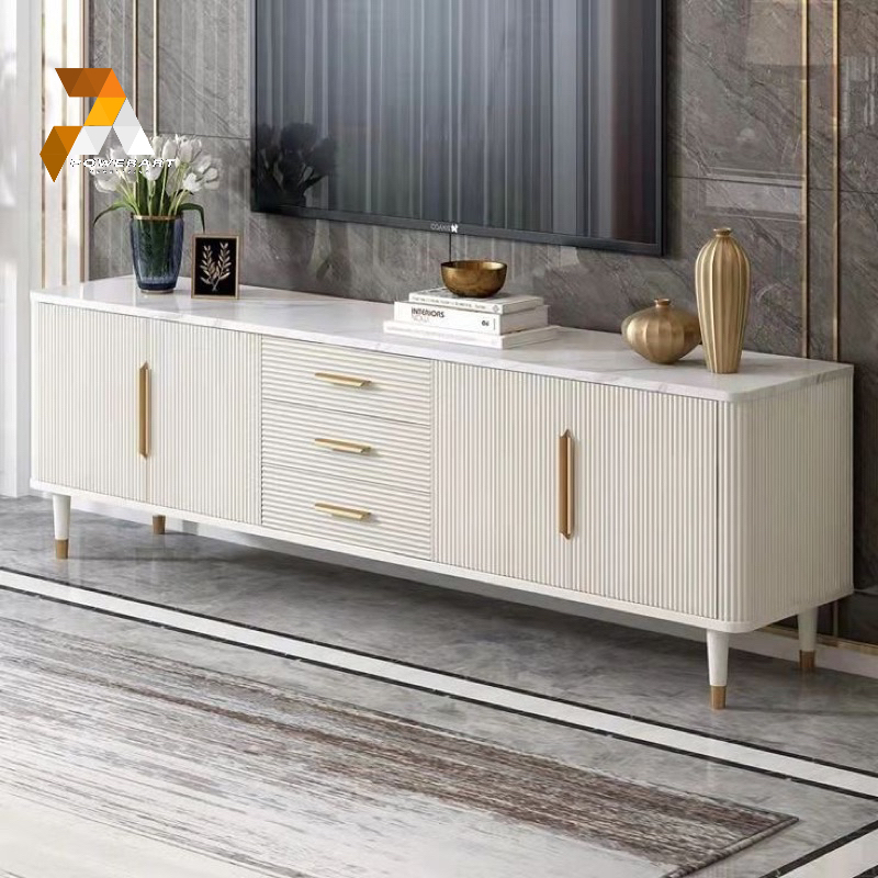 MEJA TV MODERN CAT DUCO PUTIH BUFFET TV KONSOL TV CANINET TV MODERN CAT PUTIH