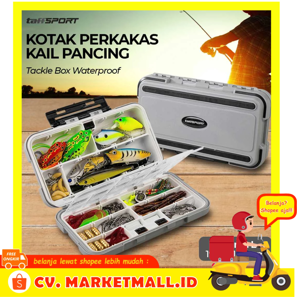 Market Mall -Tas Alat Pancing Profesional Dilengkapi Kompartemen Penyimpanan - TaffSPORT DY029